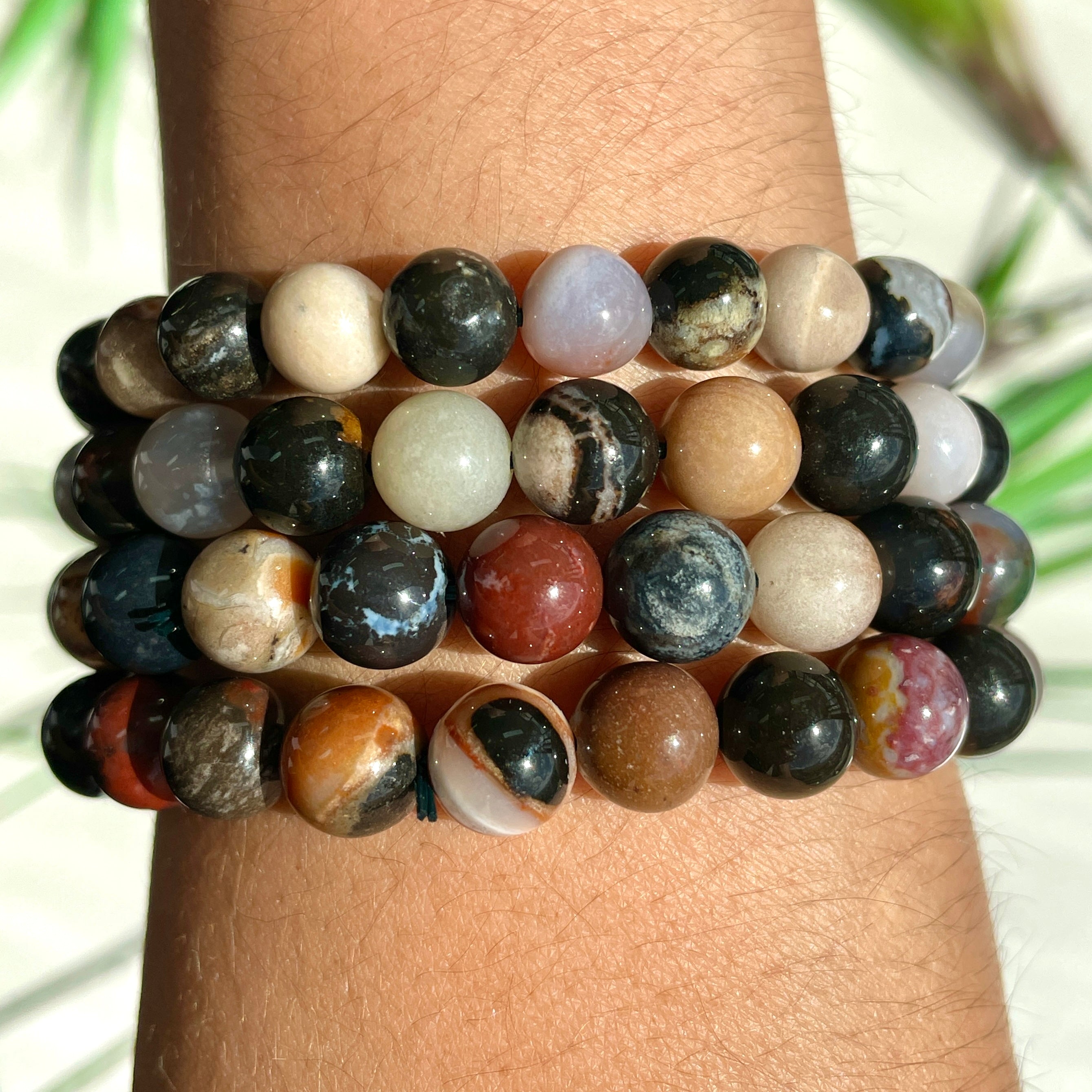 Sardonyx Jasper Beads Bracelet - 8mm Sardonyx Jasper Beads Bracelet - 8mm